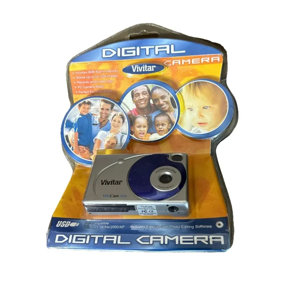 VTG 2004 Vivitar Digital Camera ViviCam 3350 New Sealed